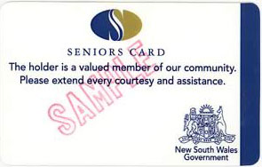 Seniors Card