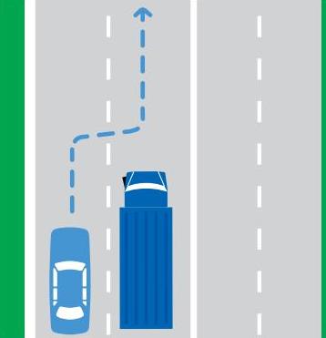 Car Overtaking Truck Diagram